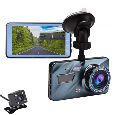 4 Inch Invisible DashCam Vehicle Car Video DVR Recorder 140 Degree Wide Angle Dual Lens Car Dash Cam Security vehicle camera