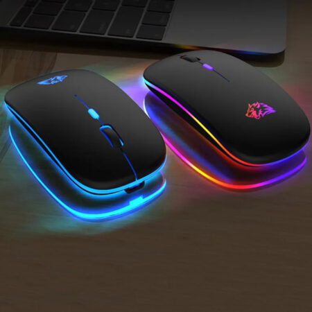 Free wolf X15 Mute Wireless Mouse Computer Accessories Office Notebook Charging Luminous Gaming Mouse